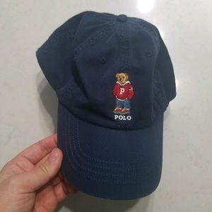 Ralph Lauren Polo Bear Hat Cap - Navy Blue OS